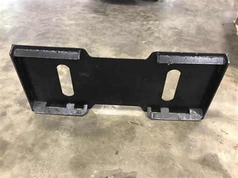 homemade skid steer attachment plate|universal skid steer mount plate.